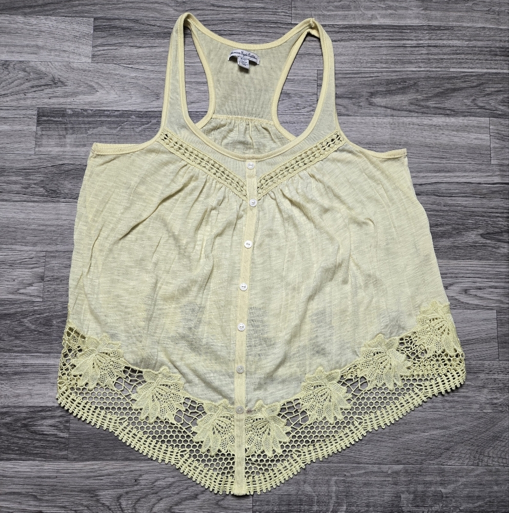 American Eagle Outfitters Boho Yellow Tank